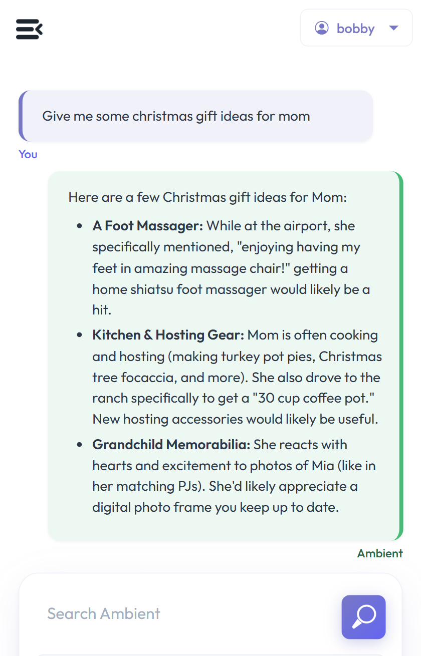 Ambient App Screenshot